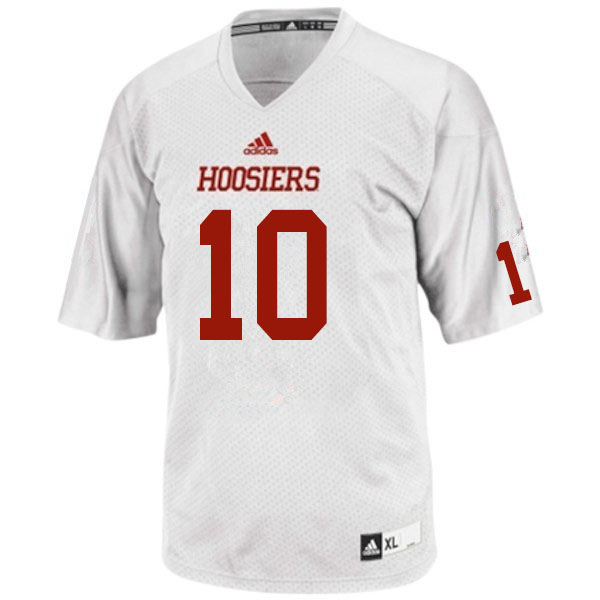 Men #10 David Ellis Indiana Hoosiers College Football Jerseys Sale-White